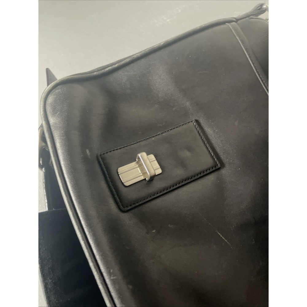 Vintage COACH F06455 Thompson Black Leather Briefcase Laptop Messenger Bag - Picture 16 of 16